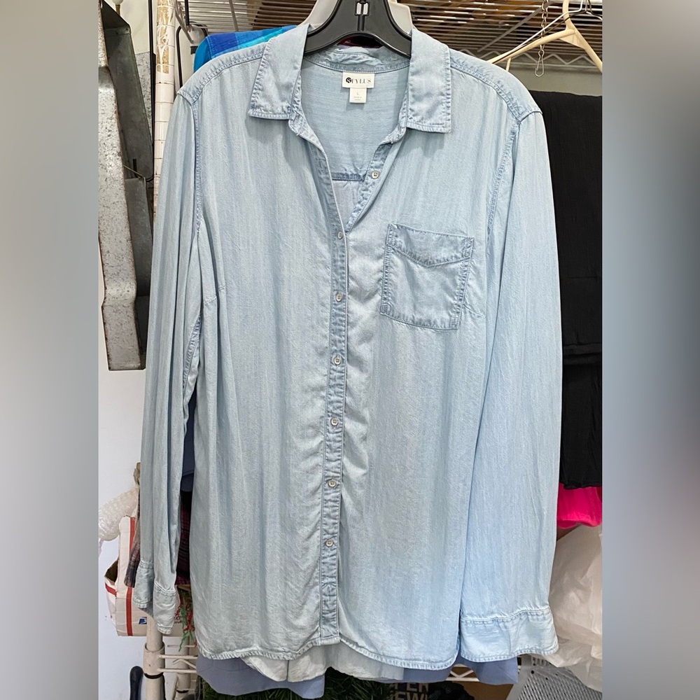 Stylus Sky Blue Casual Shirt